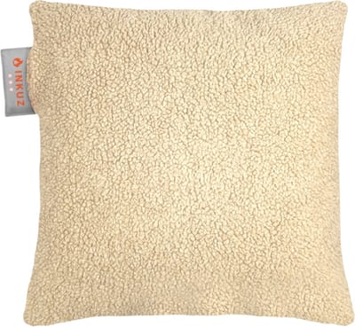 Inkuz Warmtekussen - Infrarood - Draadloos - Teddy - Beige - Gote powerbank - Oplaadbaar - Warmte kussen - 45x45