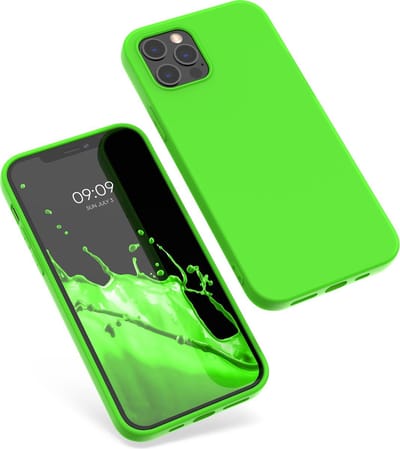 kwmobile telefoonhoesje geschikt voor Apple iPhone 12 Pro Max - Hoesje voor smartphone - Back cover in neon groen