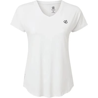 Dare 2B, Vigilant Lichtgewicht Sneldrogend Q-Wic Dames Fitness-Sportshirt, Wit, Maat 34