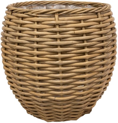 Ter Steege Plantenmand voor Binnen en Buiten Naturel-Bruin D 43 cm H 40 cm Opening 37.5 cm