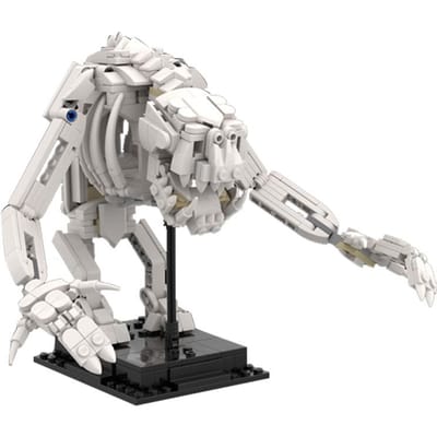 MOC 3D Dinosaurus Fossielen Skelet Lepining Bouwstenen
