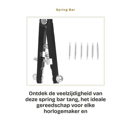 Dailygoods- Spring Bar Tang - Roestvrijstalen Reparatietool - Horlogemaker Gereedschap - Verstelbaar Ontwerp - Lichtgewicht en Duurzaam - Ideaal voor Horlogebanden - Horlogetang
