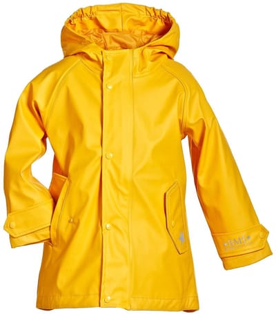 BMS kinderregenjas HafenCity Coat Kids PU/voering geel