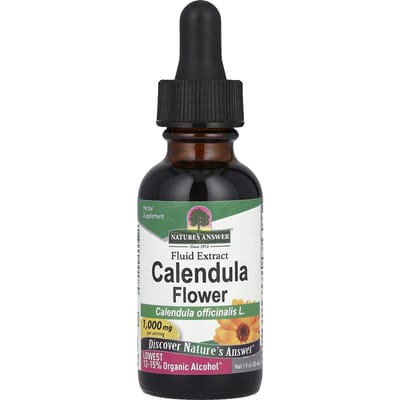 Nature's Answer, Calendulabloem, vloeibaar extract, laag alcoholgehalte, 1000 mg, 30 ml(1 fl oz)