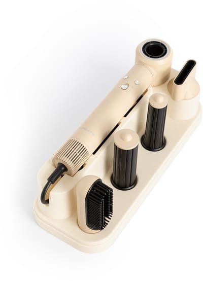 CREATE - Haardroger met diffuser - Haardroger met ionische technologie - Krultangborstel - Borstelloze DC-motor - 3 snelheden - Koude luchtfunctie - 3 temperatuurniveaus - Opbergtas - Zand - ION STYLER PRO
