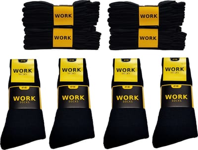 Work zwarte werksokken 20 paar maat 47/50