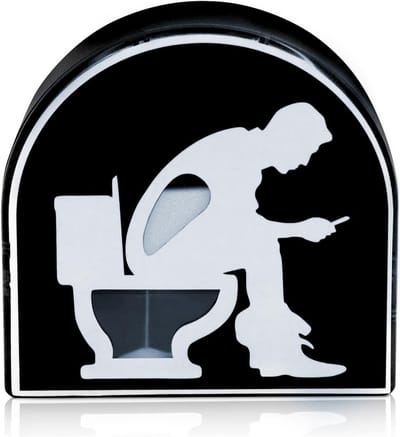 Toiletvormige zandloper 5 minuten - grappige timer voor thuis en kantoor