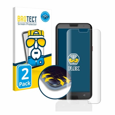 BROTECT - Screenprotector voor Emporia Smart 5 - Folie Beschermfolie transparant volledig dekking - 2 Stuks