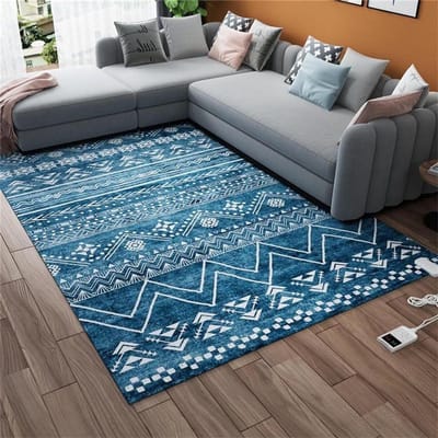 Verwarmd vloerkleed - Elektrische mat - Warmte en comfort - Grafeen verwarmingssysteem - 80 x 120 cm - Color3