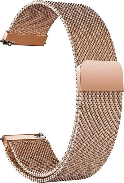 Milanees Bandje - Rose - Geschikt voor Garmin Vivoactive 4 - Legacy Hero/Saga - Bandbreedte 22mm