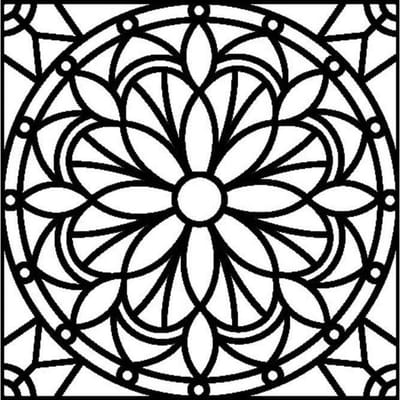 Mandala sjabloon 30x30 cm - Artemio
