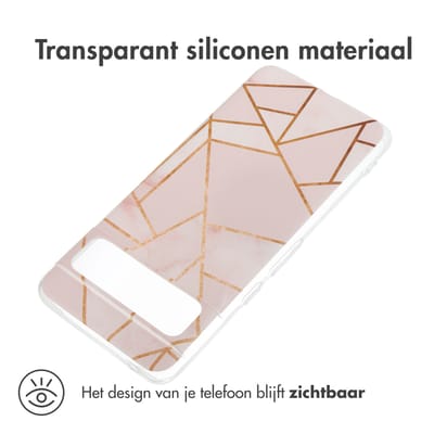 imoshion Hoesje - Geschikt voor Google Pixel 8 Pro - Design hoesje verpakking - Pink Graphic