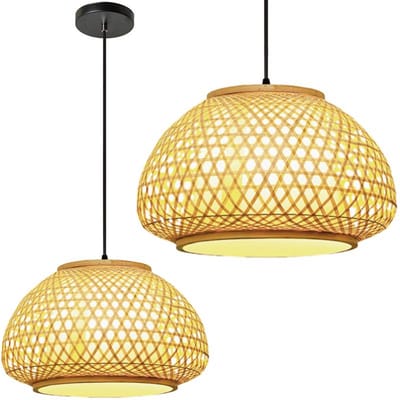 Toolight App1649-1Cp Hanglamp Beige 48X48X26Cm