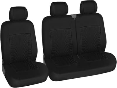 Autostoelbeschermer - Stoelhoezen Set - Auto Interieur - Waterdicht Krasbestendig - Universele Pasvorm - Zwart