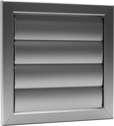 ALU lamellenrooster 255x255mm F1 aluminium