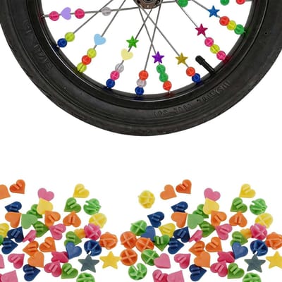 Fiets Spaakkralen - Spaakdecoratie Clips - Fiets Decoreren - Nachtlicht Reflectie - 144 Stuks - Gekleurd