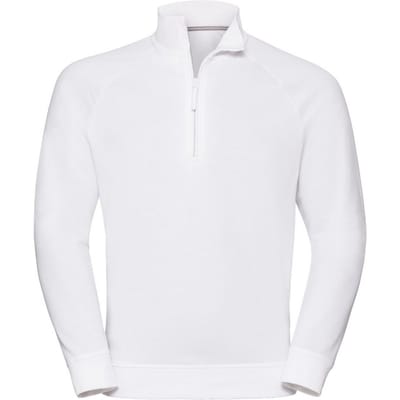 Russell Heren Authentieke Kwartier Ritssweatshirt (Wit)