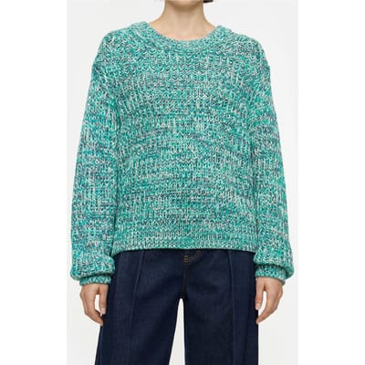 Closed Cropped Crew Neck Meadow Green Größe: S | Pullover Outlet | Damen | Grün