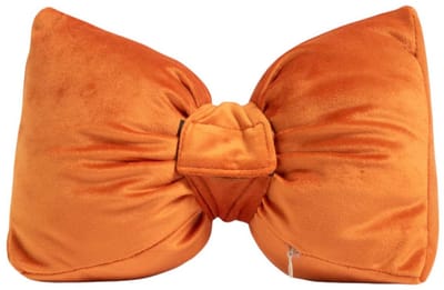 Strik Deurstopper fluweel oranje 16cm