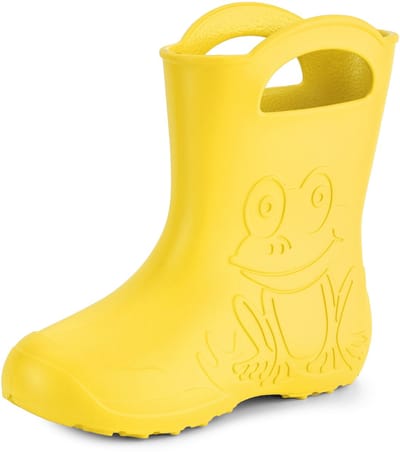 Ladeheid LA-CA-FrogWomen Dames Regenlaarzen - Rubber Laarzen - EVA - Kikker - Geel - 38/39