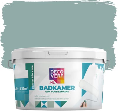 Decoverf badkamer verf leigroen, 2.5L