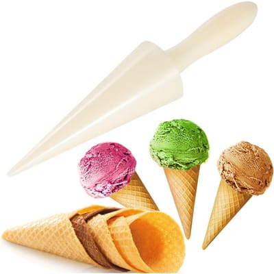 Moules Cornets à Crème Outil de Cuisine Pâtisserie Moule Cornet de Glace Bricolage Fabricant white