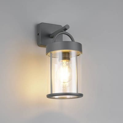 REALITY ALMERIA - Wandlamp - Antraciet - excl. 1x E27 4 W - Wandmontage - Buitenverlichting - IP44