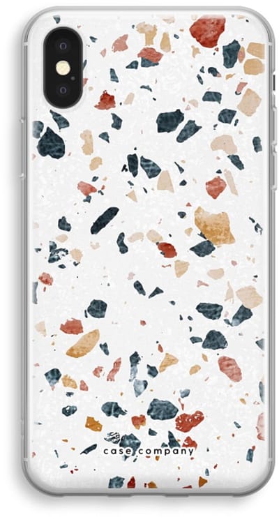 Case Company® - Hoesje geschikt voor iPhone XS hoesje - Terrazzo N°4 - Soft Cover Telefoonhoesje - Bescherming aan alle Kanten en Schermrand