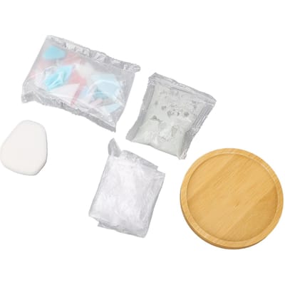 Kit de Matériaux pour Sous-Verre Fait Main Kit de Fabrication de Sous-Verre Mosaïque Fournitures d'Artisanat pour Décoration Intérieure Cadeau Poudre bleu poudre