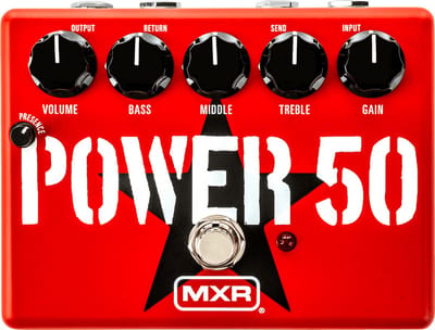 MXR TBM1 Tom Morello Power 50 Overdrive met effects loop