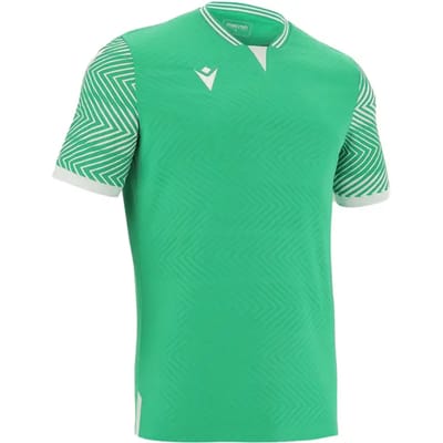 Macron Tureis Shirt Korte Mouw Heren - Groen / Wit | Maat: 3XL