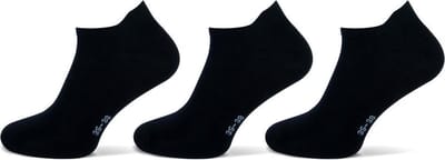 Teckel Sneakersokken Lipje Katoen Zwart 43-46 3 paar