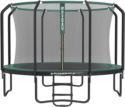 SONGMICS - Trampoline - Voor Kinderen - Veiligheidsnet - Stabiel Stalen Frame - Inclusief Ladder