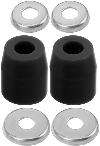Skateboard Schokdempers - PU Bushings - Soepel Rijden - Gewrichtsbescherming - 4 Set - Zwart