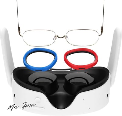 Mrs. Jones Scratch Pad Beschermt Bijziendheid Bril tegen krassen VR Headset Lens Compatibel voor Quest 2-Quest-Rift S-Go .