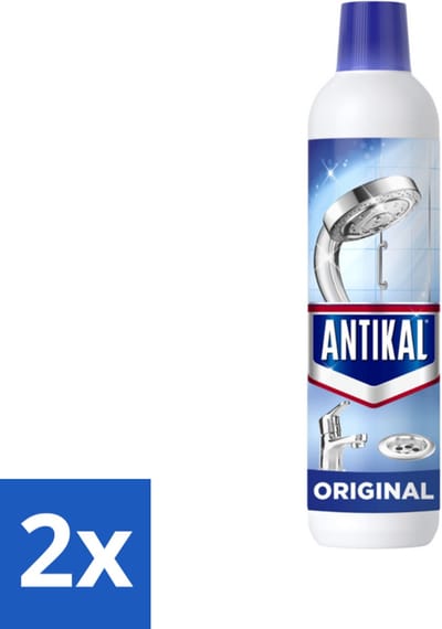 2 x Antikal Original Gel - Kalkreiniger - Extra Hechting - Diepwerkend - 750 ml - Kalkreiniger - Kalk Verwijderen - Kalkaanslag - Gel Reiniger - Diepe Reiniging
