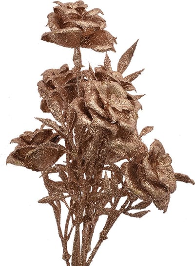 Clayre & Eef Kunstbloem 33 cm Koperkleurig Kunststof