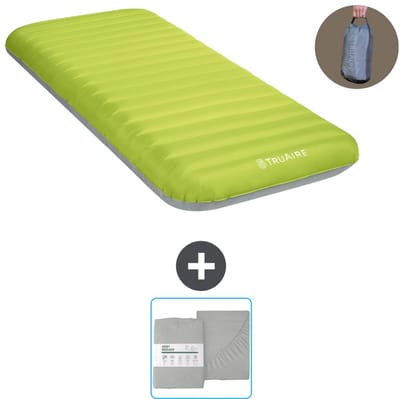 Intex Campingmat - 1-Persoons - 76 x 191 x 17 cm - Groen - Inclusief pomp en Hoeslaken