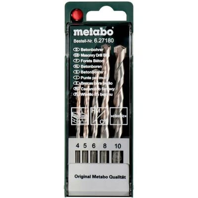 Metabo 627180000 Beton-spiraalboren set 5-delig 4 mm, 5 mm, 6 mm, 8 mm, 10 mm Cilinderschacht 5 stuk(s)