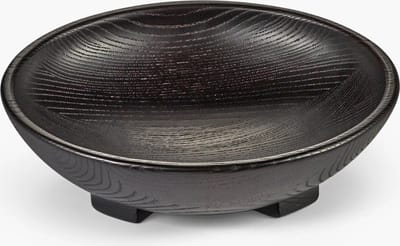 Serax Uncharted Out of Lines schaal 28.6x23.7cm H8cm carbonised ash zwart