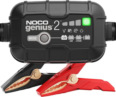 2A Automatische Batterijlader - Oplader voor 6V en 12V Accu's, Druppellader en Onderhoudslader voor Auto, Motor en Boot
