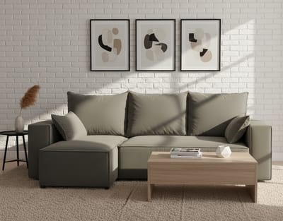 Luxe Uitschuifbare Slaapbank – Bruin – 246x145 cm – Industrohome