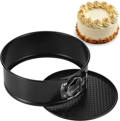 Ronde 18 cm Bakvormen voor Taarten, Antiaanbak Springvorm met Verwijderbare Bodem, Ideaal voor Cheesecakes, Quiches en Pizzas