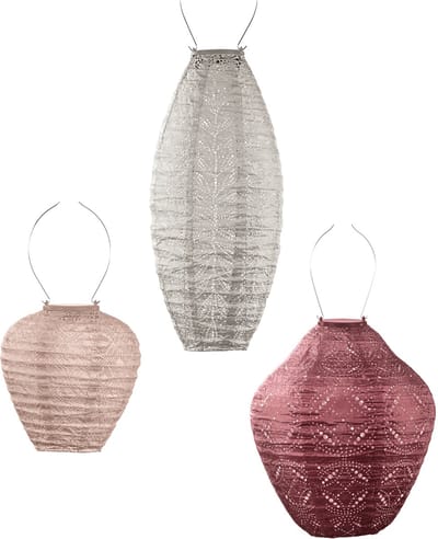 Lumiz Tuinlamp op zonne energie - Solar Lampion - Raja Ampat Set - 3 stuks