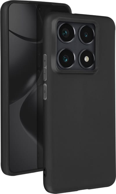Mayaxess, Hoesje voor Xiaomi 14T Zacht Silicone Dunne Deklaag, Zwart