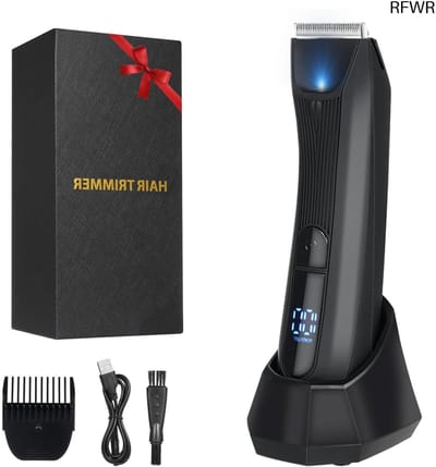 RFWR® Lichaamshaartrimmer voor mannen - Waterdicht, Oplaadbaar en Veilig voor Nat en Droog Gebruik