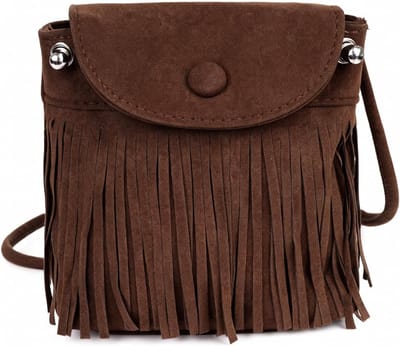 Tassel Handtas met Franje voor Dames - Vintage Boho Crossbody Tas in 70s Stijl, Perfect voor Festivals en Casual Outfits