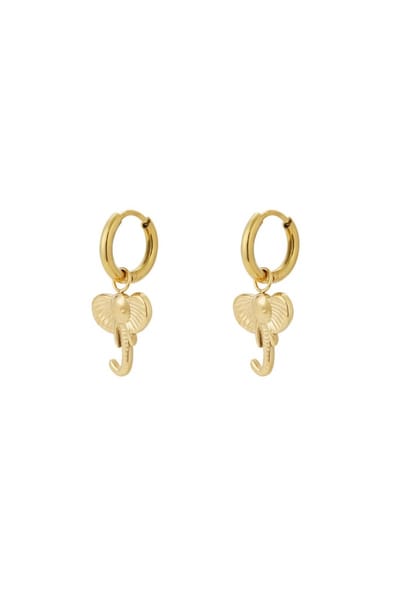 oorbellen elephant Gold