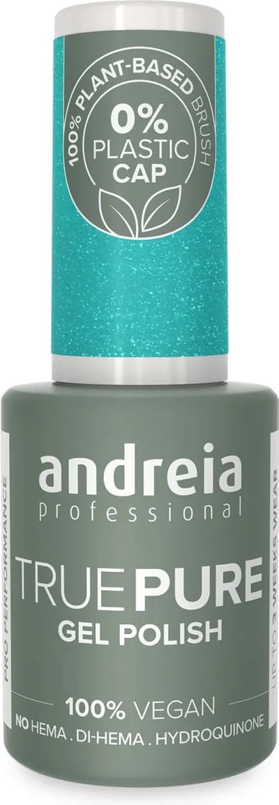 Andreia Professional - Gellak - True Pure - Turkoois Blauw met Glitter T51 - HEMA vrij - Vegan - 10,5ml