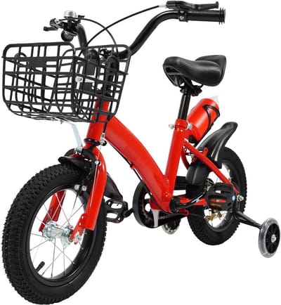 12 inch Loopfiets met Zijwieltjes voor Jongens en Meisjes (2-5 jaar)
